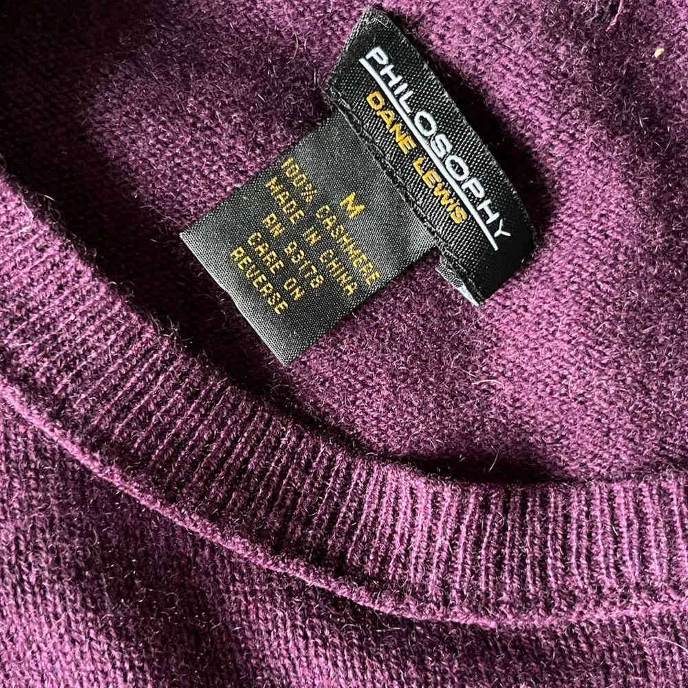 Philosophy Dane Lewis 100% cashmere crewneck essential sweater size M - Picture 9 of 9